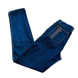 Jordache Women's Vintage High-Rise Dark Blue Jeans